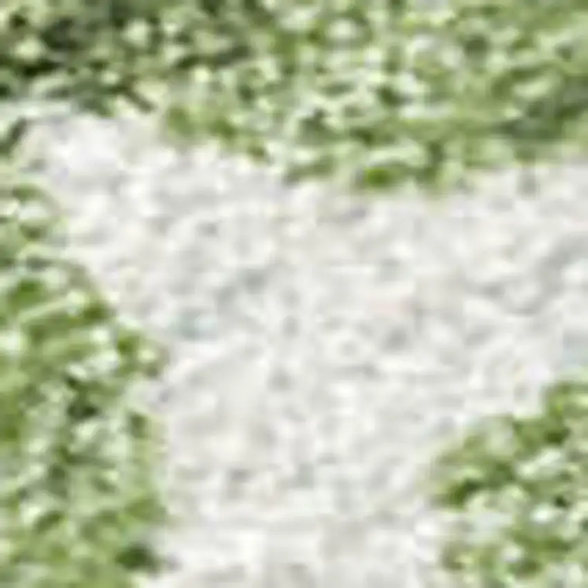 Artichoke Green Gold And Pewter Striped Washable Indoor Outdoor Area Rug Photo 2