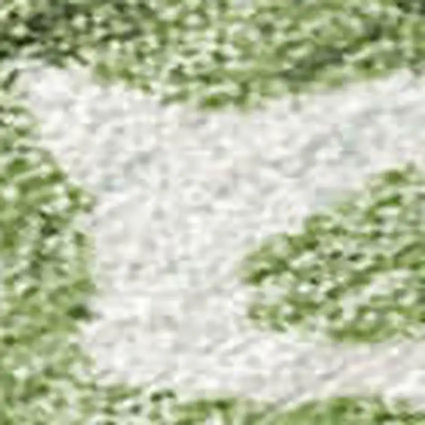 Artichoke Green Gold And Pewter Striped Washable Indoor Outdoor Area Rug Photo 3