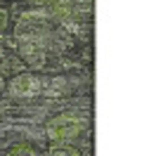 Artichoke Green Gray And Ivory Abstract Washable Area Rug With UV Protection Photo 4