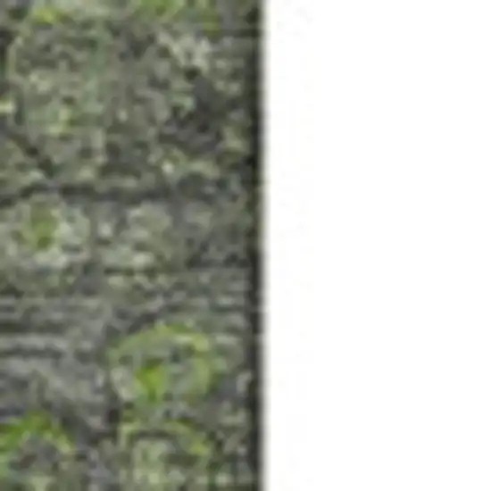 Artichoke Green Gray And Ivory Abstract Washable Area Rug With UV Protection Photo 4