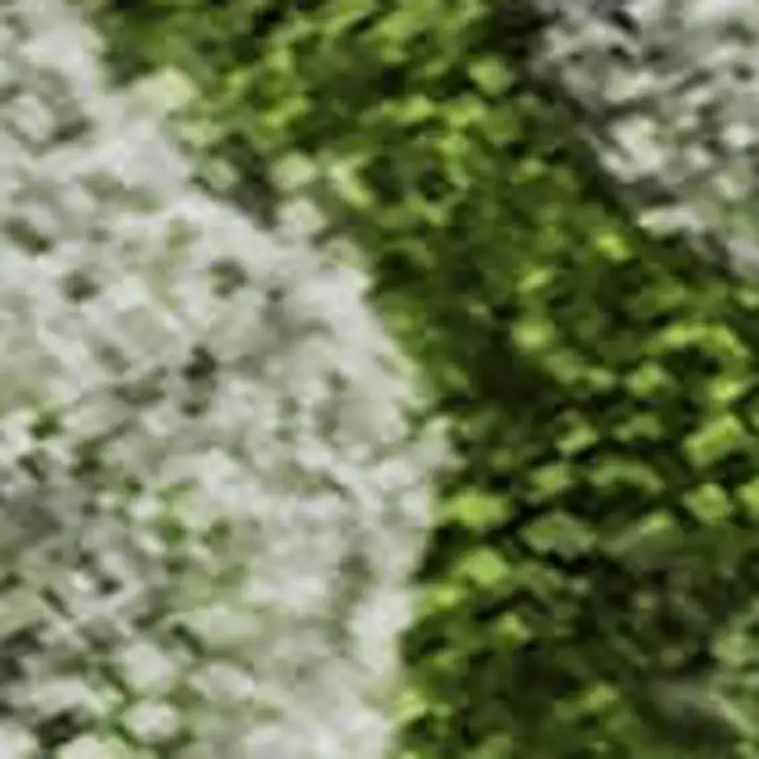 Artichoke Green Gray And Ivory Abstract Washable Area Rug With UV Protection Photo 2