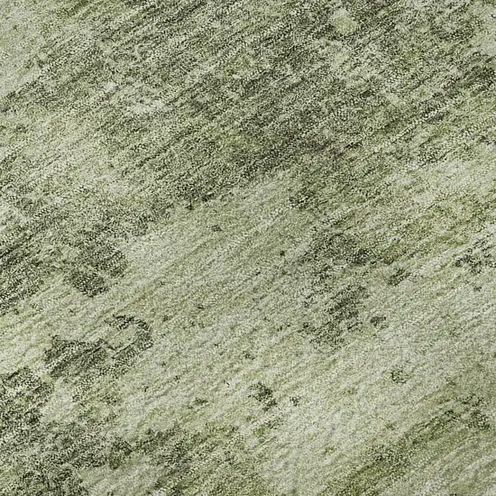 Artichoke Green Gray And Taupe Abstract Washable Area Rug With UV Protection Photo 9
