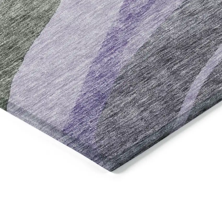 Artichoke Green Green And Black Abstract Washable Indoor Outdoor Area Rug Photo 4
