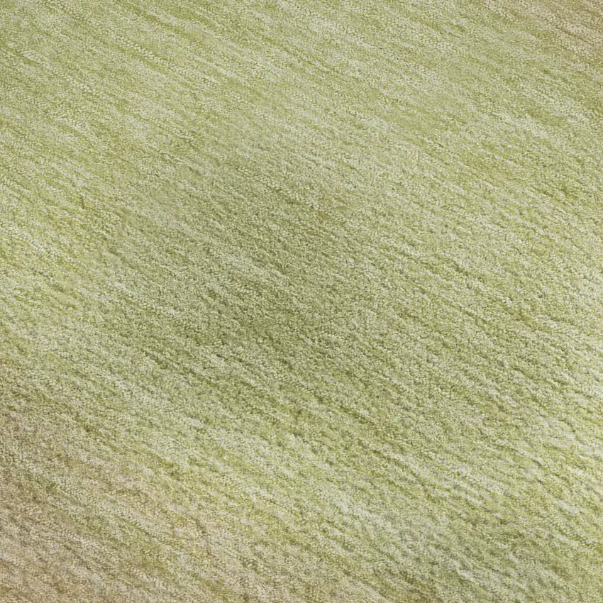 Artichoke Green Ivory And Beige Striped Washable Area Rug With UV Protection Photo 3