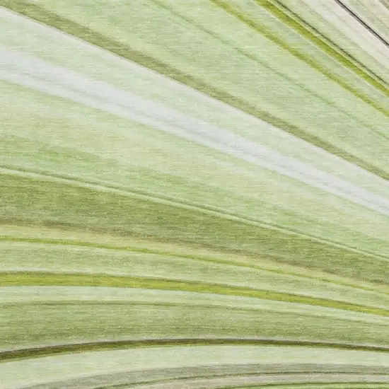 Artichoke Green Ivory And Purple Abstract Washable Area Rug With UV Protection Photo 4