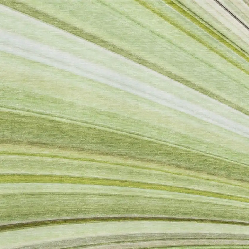 Artichoke Green Ivory And Purple Abstract Washable Area Rug With UV Protection Photo 4