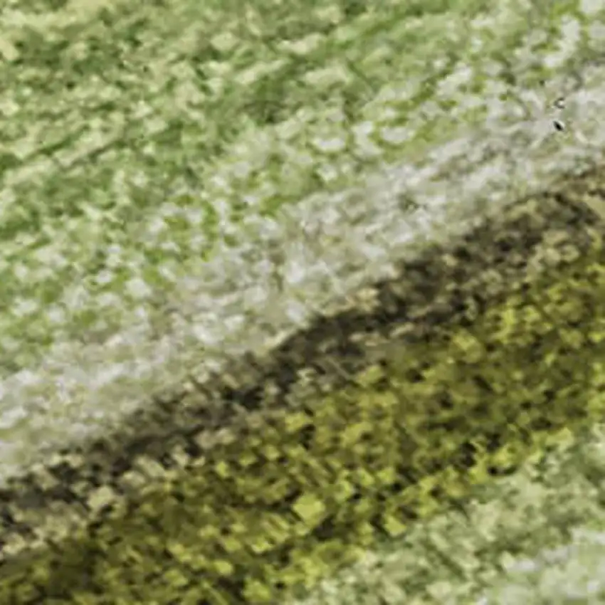 Artichoke Green Ivory And Purple Abstract Washable Area Rug With UV Protection Photo 2