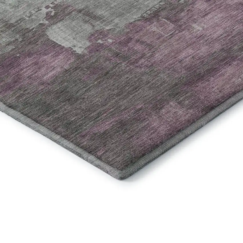 Artichoke Green Pale Aqua And Blush Abstract Washable Area Rug With UV Protection Photo 7