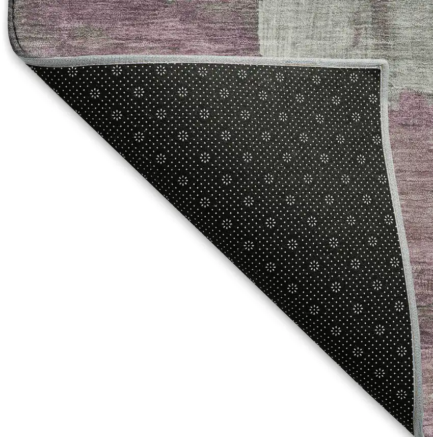 Artichoke Green Pale Aqua And Blush Abstract Washable Area Rug With UV Protection Photo 6