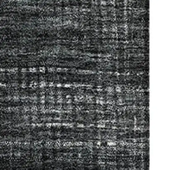 Artichoke Green Silver And Gray Geometric Washable Area Rug With UV Protection Photo 2