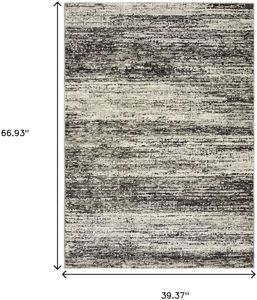 Ash And Slate Abstract Area Rug Photo 3