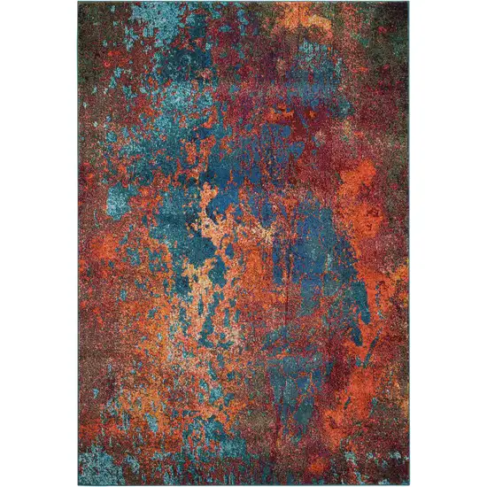 Atlantic Abstract Non Skid Area Rug Photo 3