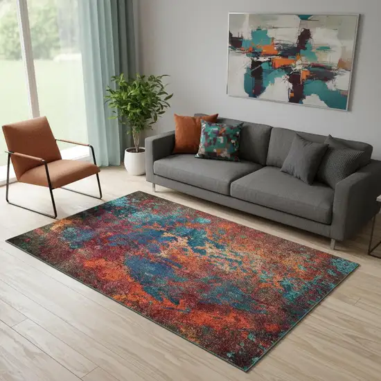 Atlantic Abstract Non Skid Area Rug Photo 1