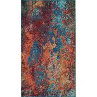 Photo of Atlantic Abstract Power Loom Non Skid Area Rug