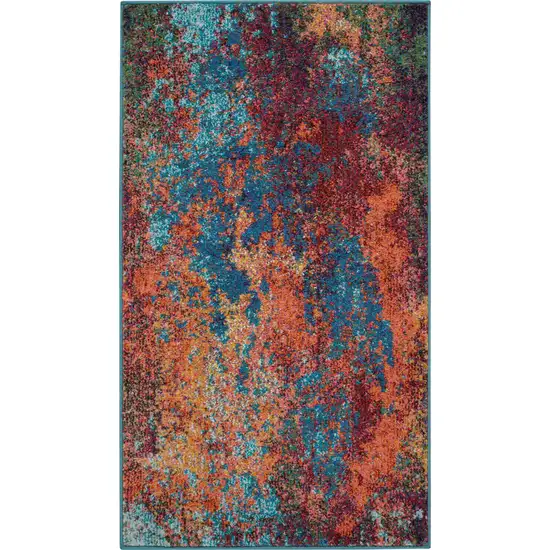 Atlantic Abstract Power Loom Non Skid Area Rug Photo 4