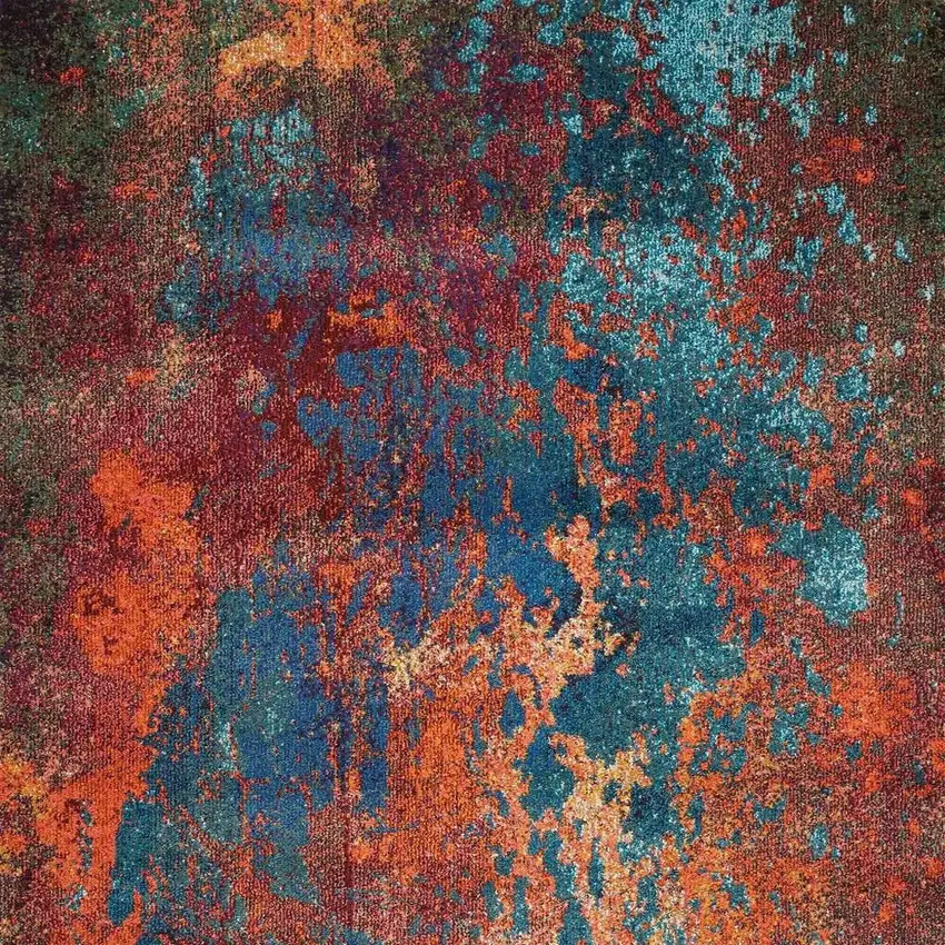 Atlantic Abstract Power Loom Non Skid Area Rug Photo 4