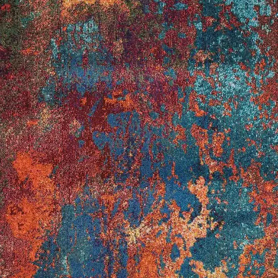 Atlantic Abstract Power Loom Non Skid Area Rug Photo 3