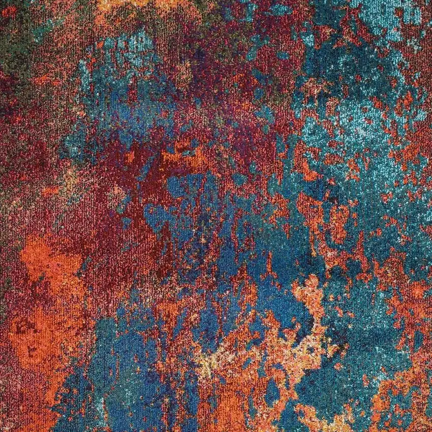 Atlantic Abstract Power Loom Non Skid Area Rug Photo 3