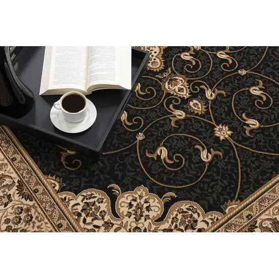 Beige Abstract Area Rug Photo 5