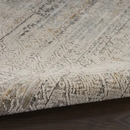 Beige Abstract Area Rug Photo 8