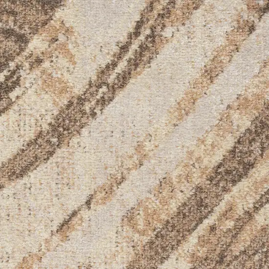 Beige Abstract Area Rug Photo 2