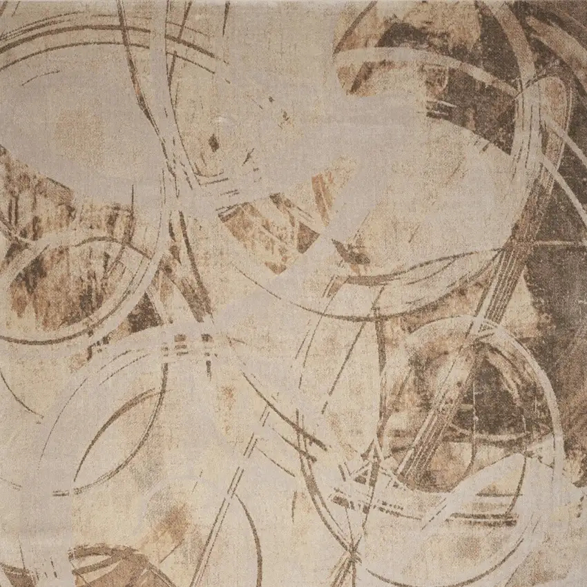 Beige Abstract Area Rug Photo 7