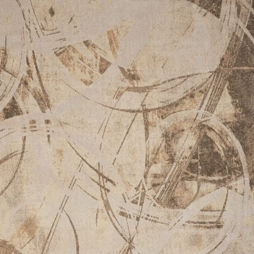 Beige Abstract Area Rug Photo 6