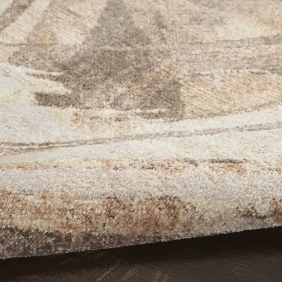 Beige Abstract Area Rug Photo 8