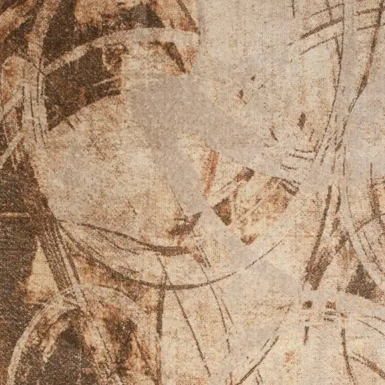 Beige Abstract Area Rug Photo 2