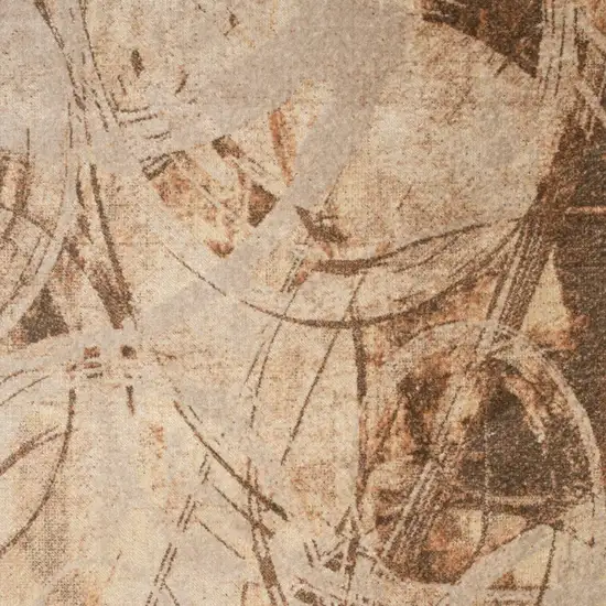 Beige Abstract Area Rug Photo 8