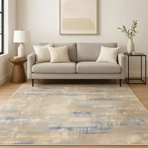 Photo of Beige Abstract Area Rug