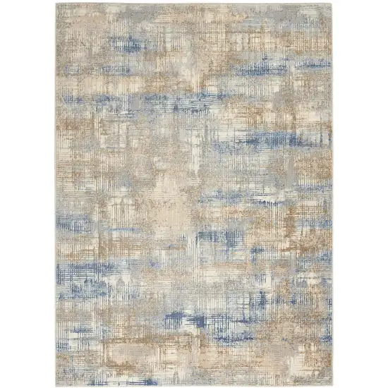 Beige Abstract Area Rug Photo 8
