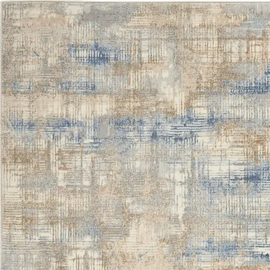 Beige Abstract Area Rug Photo 9