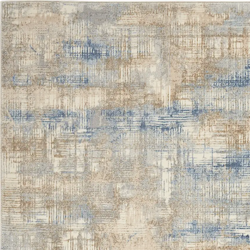 Beige Abstract Area Rug Photo 9