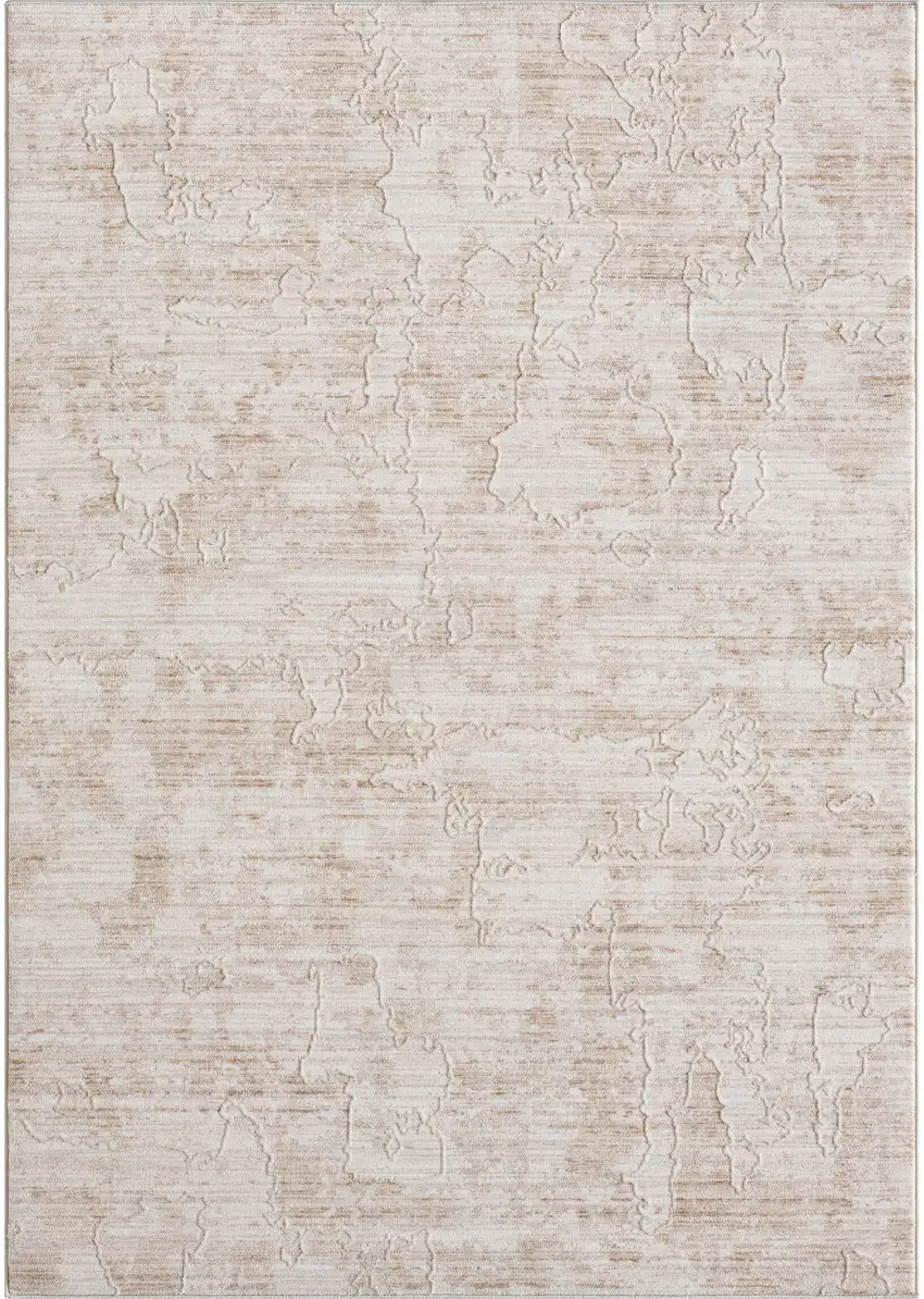 Beige Abstract Area Rug Photo 1