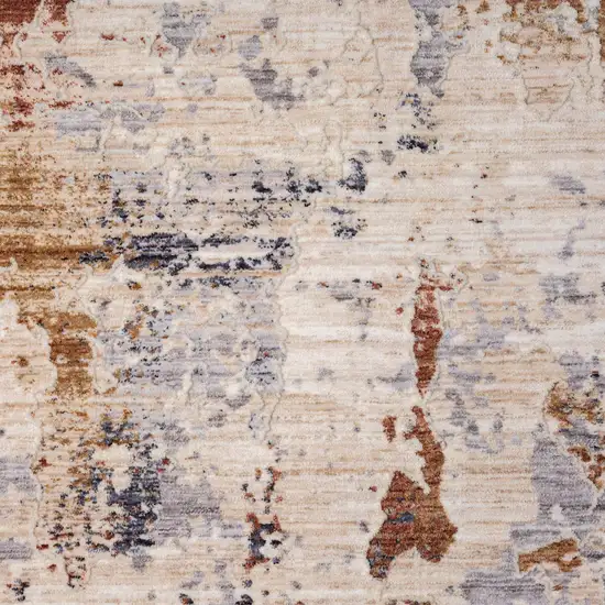 Beige Abstract Area Rug Photo 9