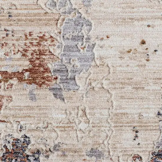 Beige Abstract Area Rug Photo 4