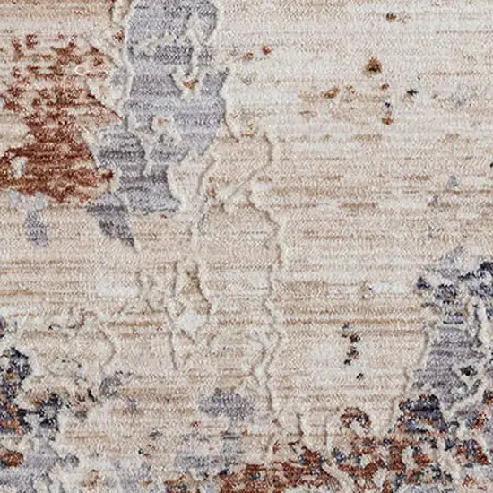 Beige Abstract Area Rug Photo 4