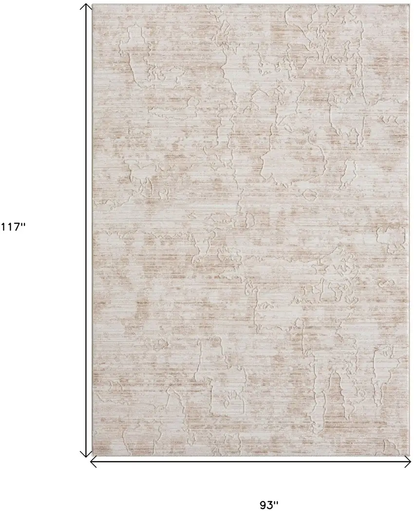 Beige Abstract Area Rug Photo 5