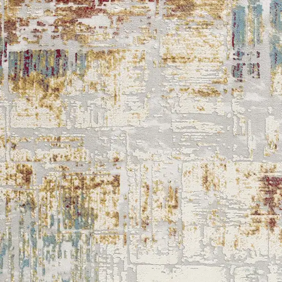 Beige Abstract Area Rug Photo 5