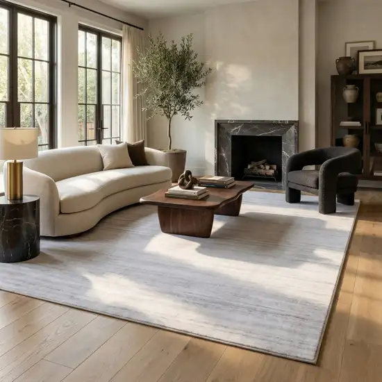 Beige Abstract Area Rug Photo 8