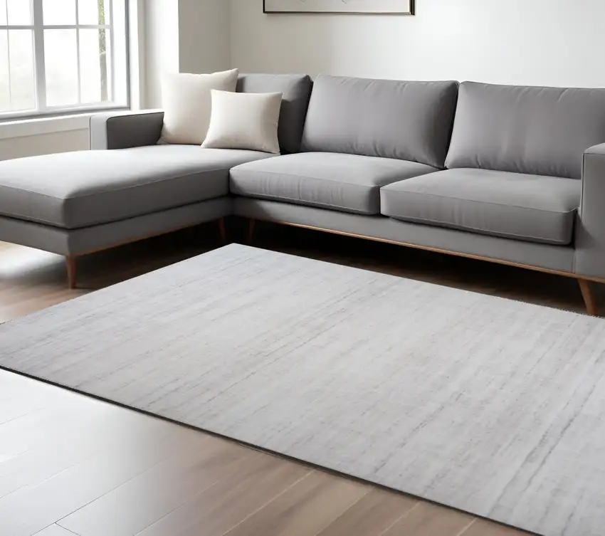 Beige Abstract Area Rug Photo 1