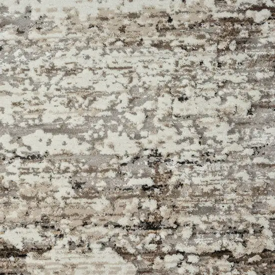 Beige Abstract Distressed Area Rug Photo 9