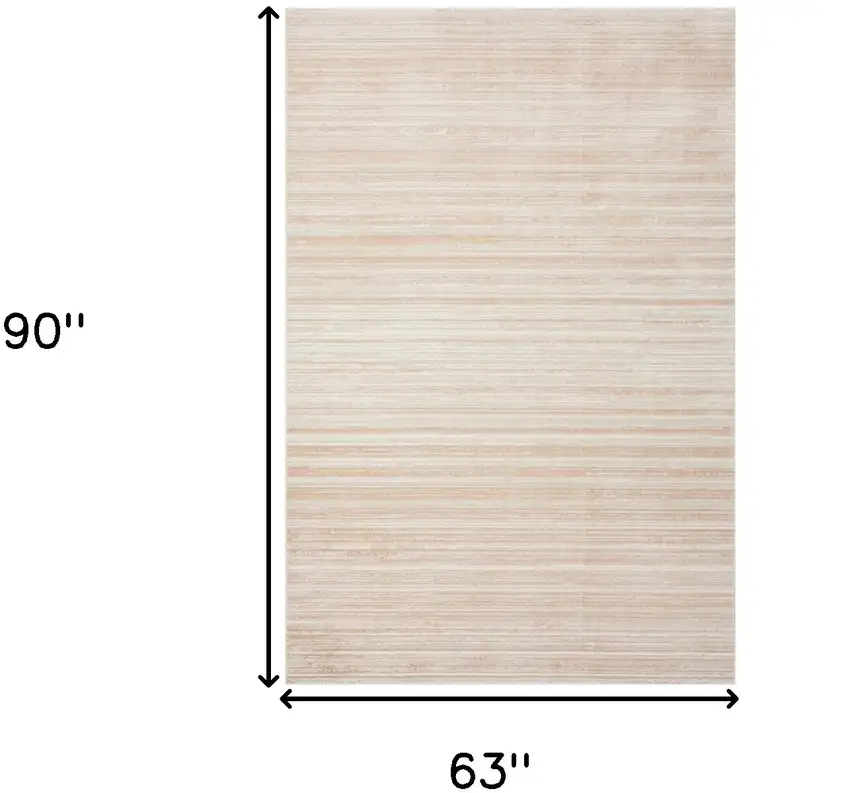 Beige Abstract Distressed Area Rug Photo 7