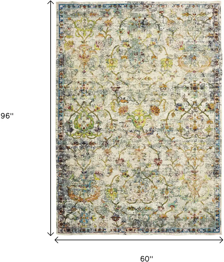 Beige and Ivory Area Rug Photo 3