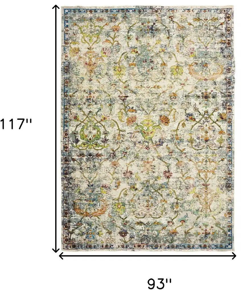 Beige and Ivory Area Rug Photo 8