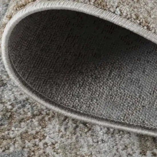 Beige Abstract Power Loom Area Rug Photo 8