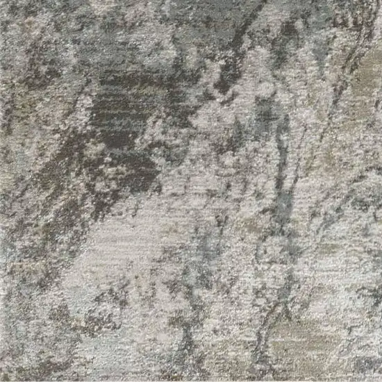 Beige Abstract Power Loom Area Rug Photo 6