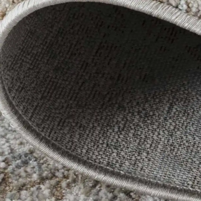 Beige Abstract Power Loom Area Rug Photo 7