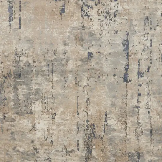Beige Abstract Power Loom Area Rug Photo 5